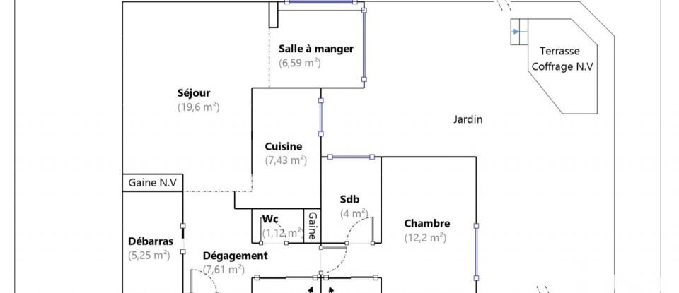 Appartement 2 pièces de 66 m² à Beauchamp (95250)