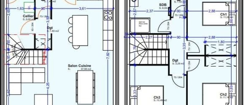 Maison 4 pièces de 89 m² à Piolenc (84420)