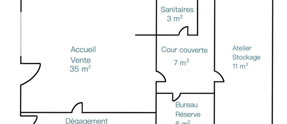 Local d'activités de 62 m² à Aix-en-Provence (13100)