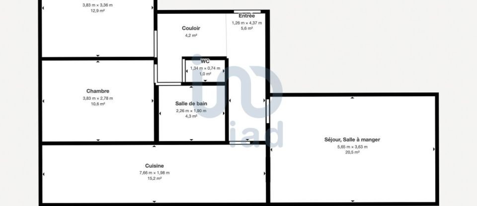 Appartement 3 pièces de 73 m² à Chevilly-Larue (94550)