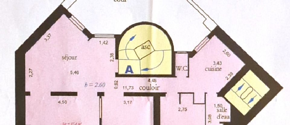 Appartement 4 pièces de 88 m² à Paris (75009)