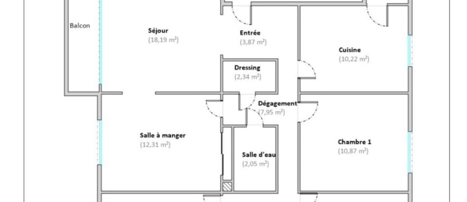 Appartement 5 pièces de 96 m² à Villecresnes (94440)