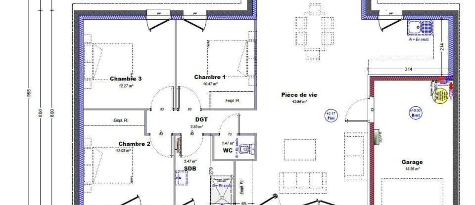 Land of 964 m² in Angliers (17540)