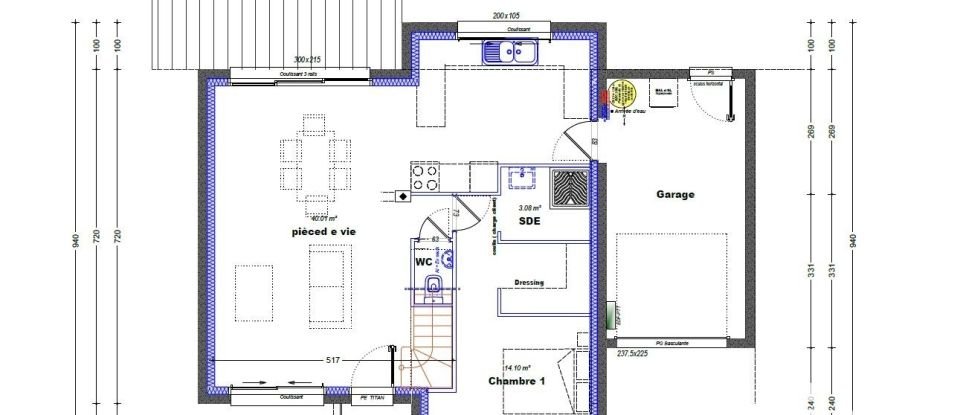 Land of 964 m² in Angliers (17540)