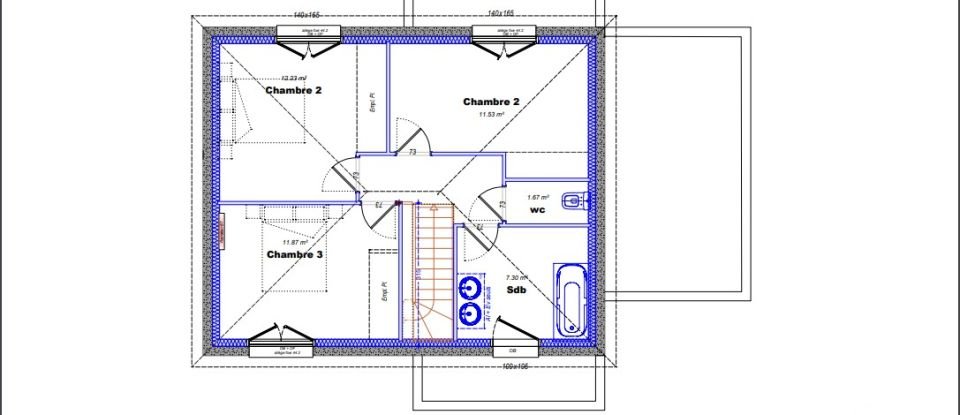 Land of 964 m² in Angliers (17540)