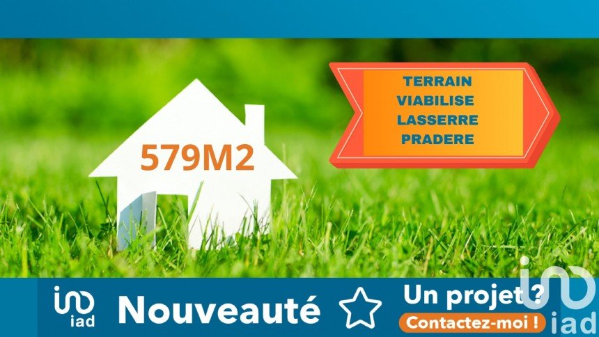 Land of 579 m² in Lasserre (31530)