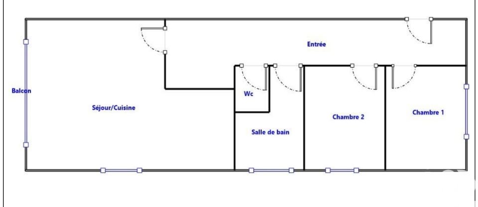 Apartment 3 rooms of 50 m² in Carnac (56340)