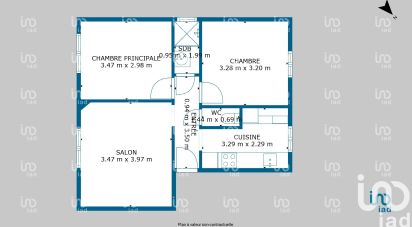 Appartement 2 pièces de 43 m² à Igny (91430)