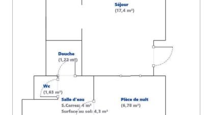 Appartement 2 pièces de 38 m² à Avrillé (49240)