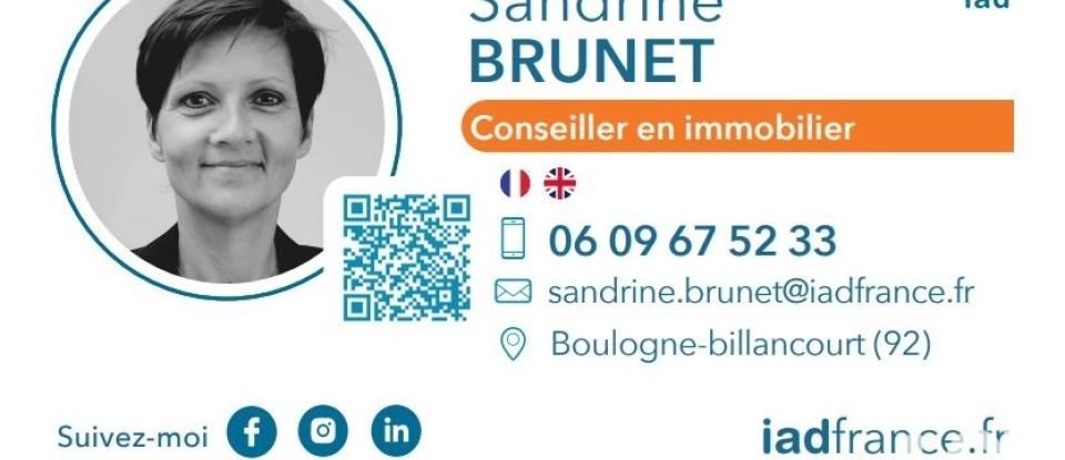 Appartement 3 pièces de 80 m² à Boulogne-Billancourt (92100)