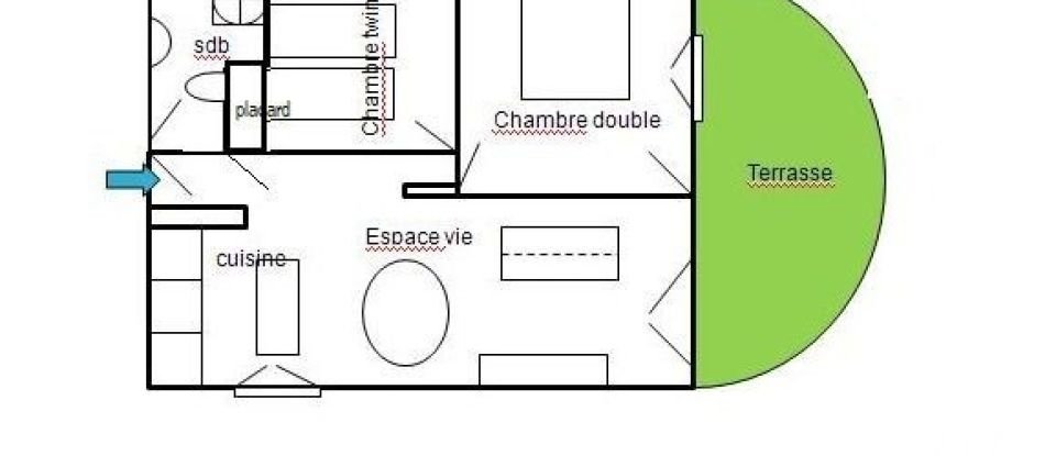 Apartment 3 rooms of 67 m² in Générargues (30140)