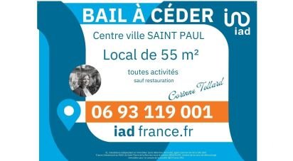 Right to lease of 55 m² in Saint-Paul (97460)