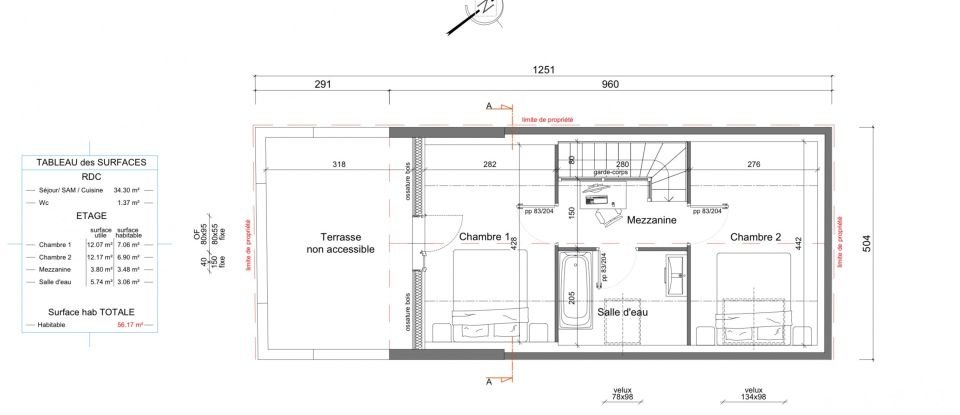 Maison 3 pièces de 35 m² à Divatte-sur-Loire (44450)