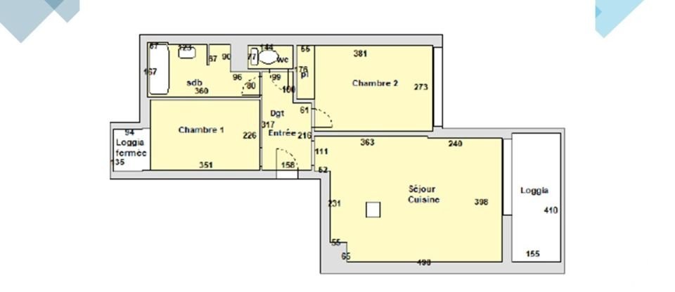 Appartement 3 pièces de 53 m² à La Grande-Motte (34280)