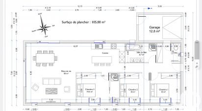 Maison traditionnelle 4 pièces de 93 m² à Ouveillan (11590)