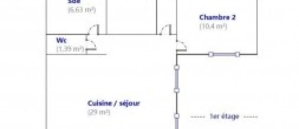 Appartement 3 pièces de 63 m² à Paris (75009)