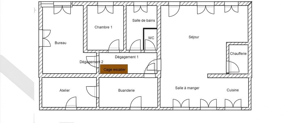 House 6 rooms of 195 m² in Veigné (37250)