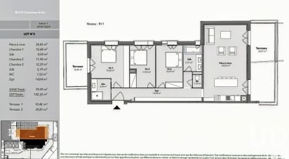 Appartement 5 pièces de 100 m² à Castelnau-le-Lez (34170)