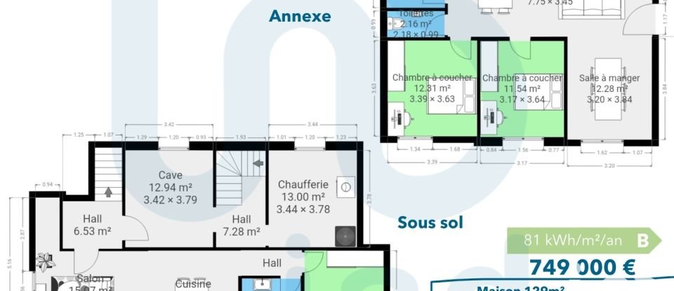 House 10 rooms of 236 m² in Colmar (68000)