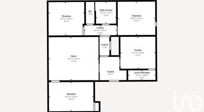 Apartment 4 rooms of 76 m² in Le Mans (72000)