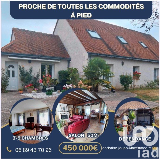 Traditional house 6 rooms of 185 m² in Monts (37260)