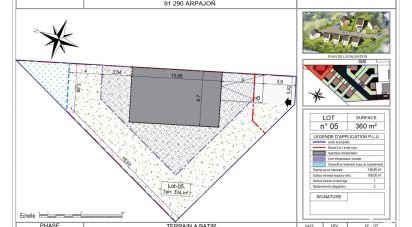 Terrain de 334 m² à Arpajon (91290)