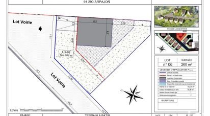 Terrain de 269 m² à Arpajon (91290)