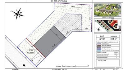 Land of 343 m² in Arpajon (91290)