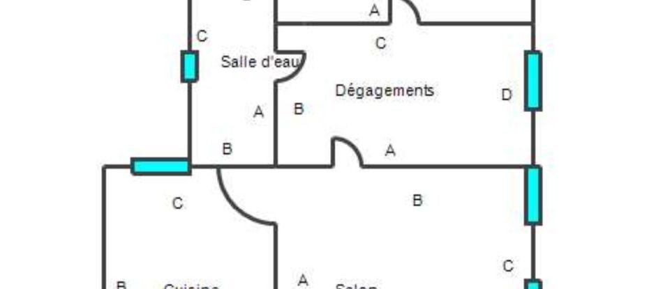 Appartement 3 pièces de 55 m² à Strasbourg (67100)