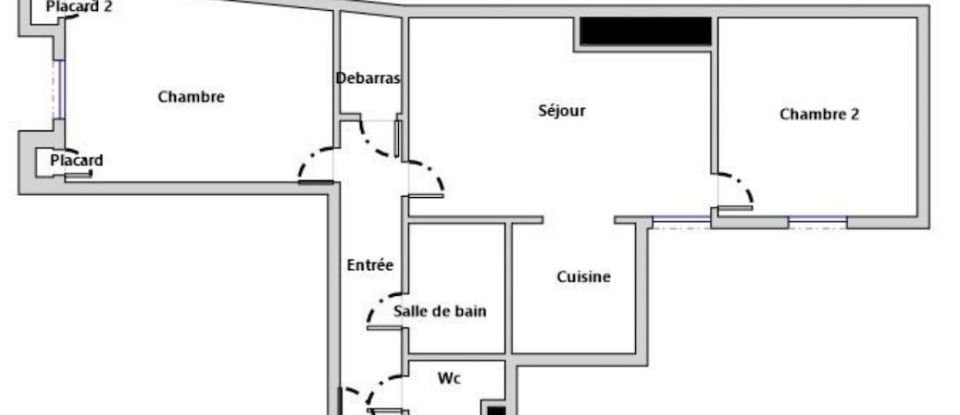 Appartement 3 pièces de 47 m² à Les Lilas (93260)