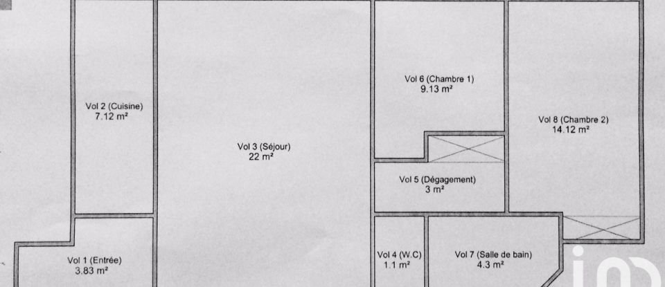 Appartement 3 pièces de 65 m² à Paris (75005)