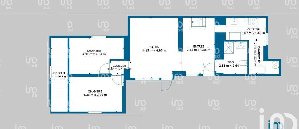 House 6 rooms of 105 m² in Saint-Étienne-de-Chigny (37230)