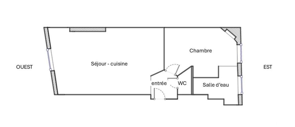 Apartment 2 rooms of 40 m² in Paris (75018)