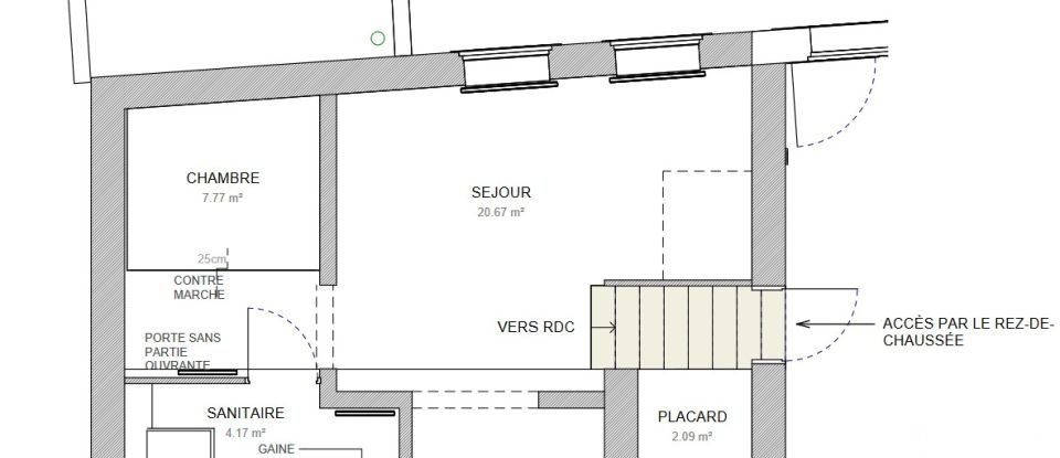 Appartement 2 pièces de 33 m² à Moulins-lès-Metz (57160)