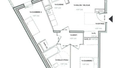 Apartment 3 rooms of 62 m² in Couëron (44220)