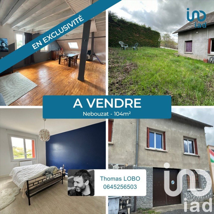 Maison de ville 4 pièces de 104 m² à Nébouzat (63210)