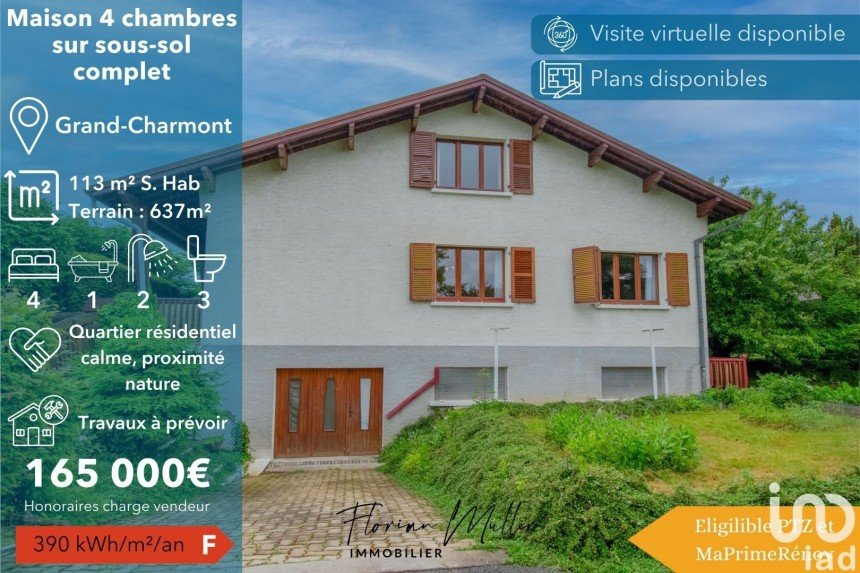 House 6 rooms of 113 m² in Grand-Charmont (25200)