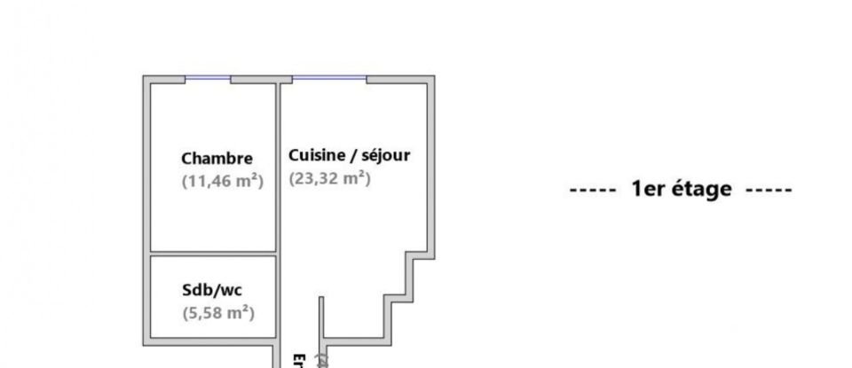 Appartement 2 pièces de 44 m² à La Garenne-Colombes (92250)