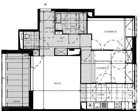 Appartement 3 pièces de 67 m² à Bussy-Saint-Georges (77600)