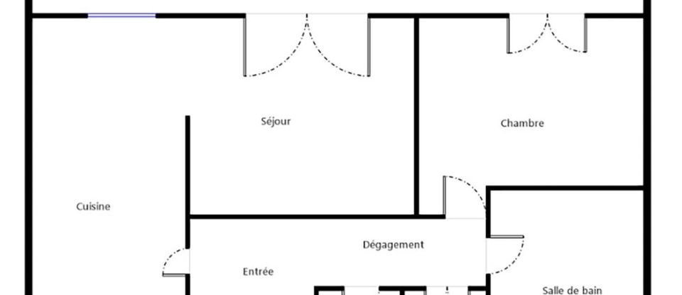 Appartement 2 pièces de 44 m² à Saint-Denis (93200)