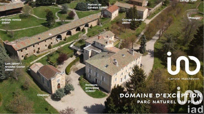 Mansion 30 rooms of 1,400 m² in Saint-Julien-Molin-Molette (42220)