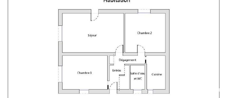 Maison traditionnelle 3 pièces de 56 m² à La Bernerie-en-Retz (44760)