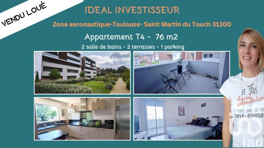 Appartement 4 pièces de 76 m² à Toulouse (31300)