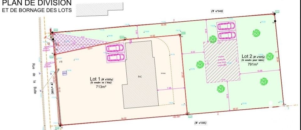 Terrain de 802 m² à Perdreauville (78200)