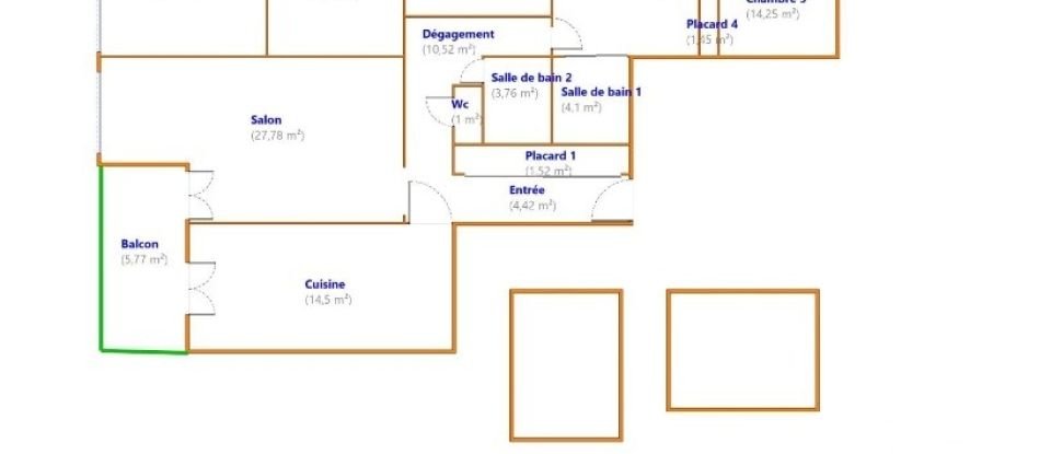 Appartement 5 pièces de 136 m² à Vandœuvre-lès-Nancy (54500)