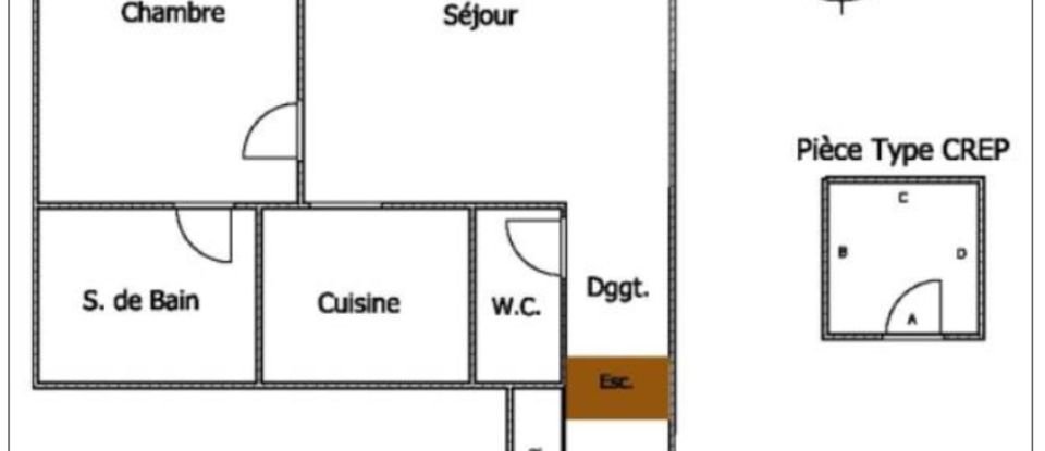 Appartement 2 pièces de 38 m² à Bordeaux (33800)