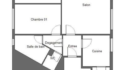 Apartment 3 rooms of 63 m² in Issy-les-Moulineaux (92130)