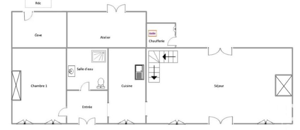 Longère 6 pièces de 172 m² à Montreuil (28500)