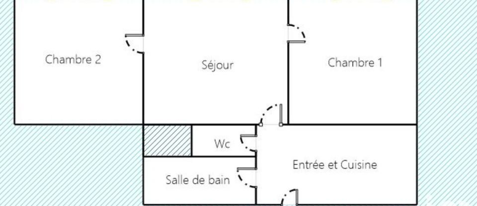 Apartment 3 rooms of 50 m² in Aubervilliers (93300)