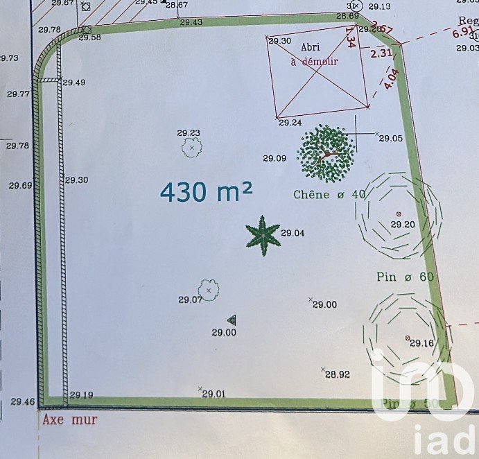 Terrain de 430 m² à Fréjus (83600)